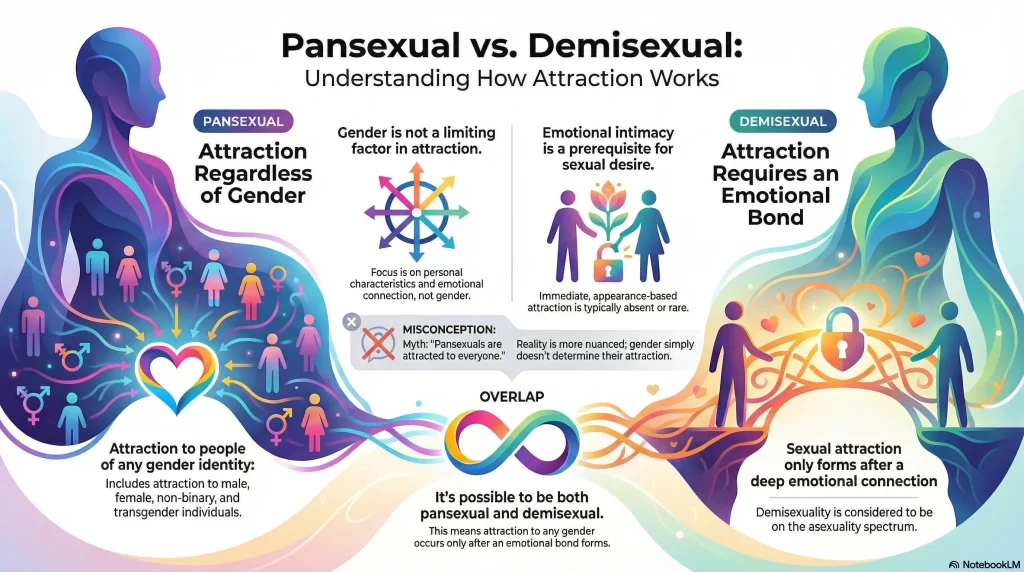 Attraction in Pansexual vs. Demisexual