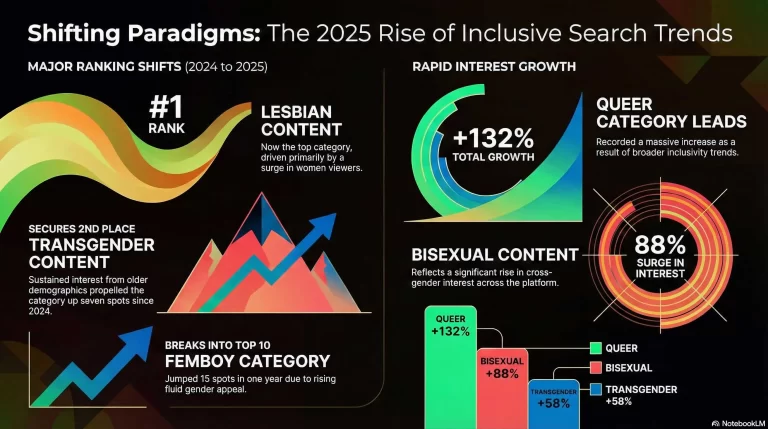 Top Searched LGBTQ Term on Pornhub